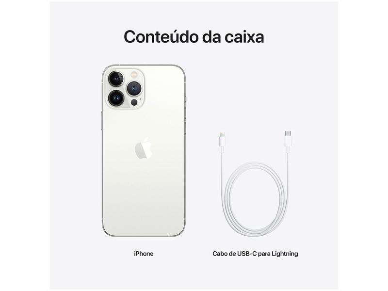 Apple iPhone 13 Pro Max 1TB Prateado Tela 6,7” - 12MP iOS